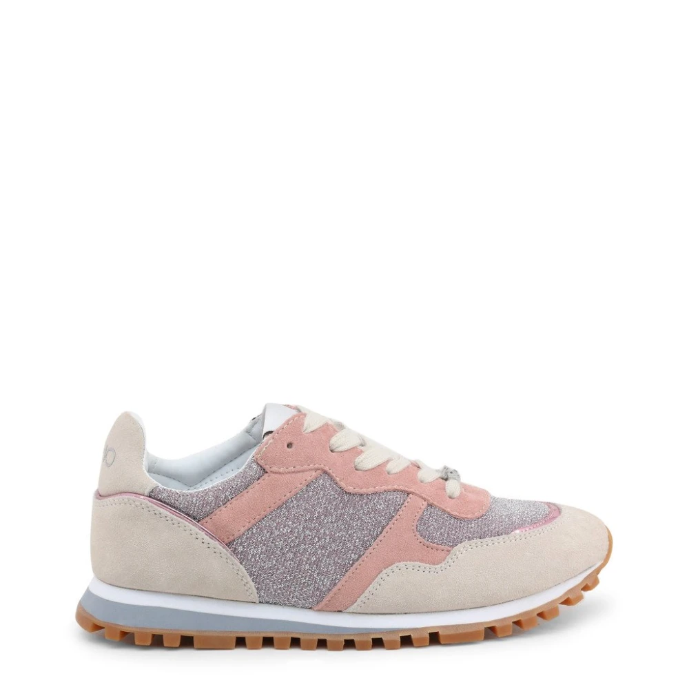 Liu Jo Vrouw Roze Sneakers Van Stof En Suède
