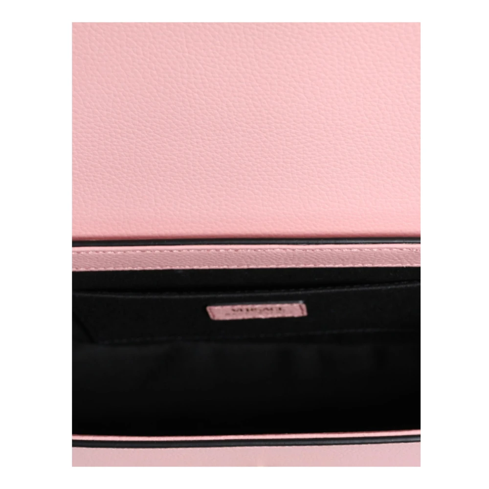 Versace Leren Crossbody Schoudertas Roze Zwart Pink Dames