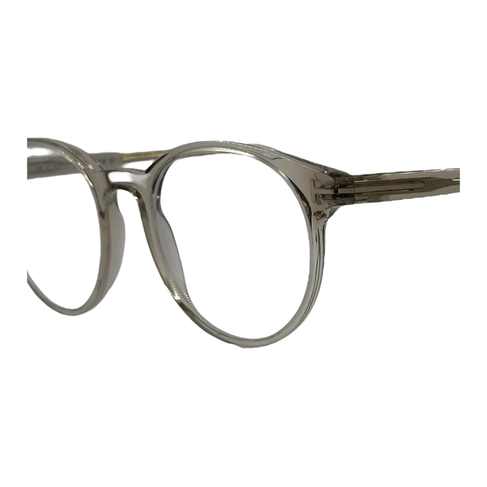Tom Ford Vintage Ronde Zonnebril Beige Transparant Beige Unisex