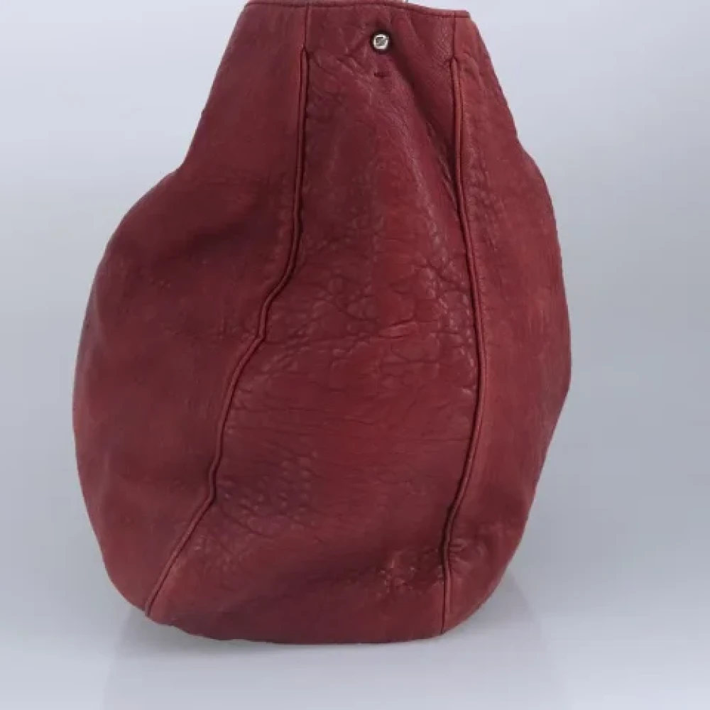 Saint Laurent Vintage Pre-owned Leather handbags Red Dames