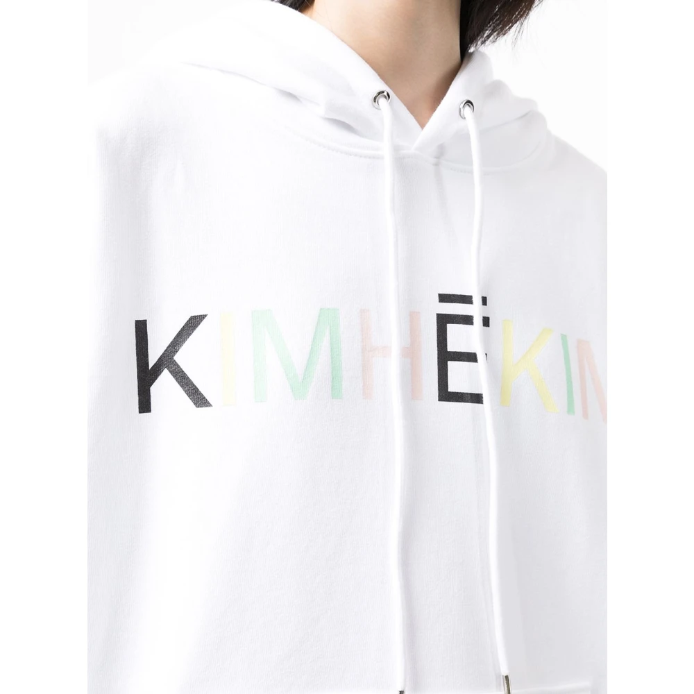Kimhekim Witte Pullover Sweater met Maglia White Dames