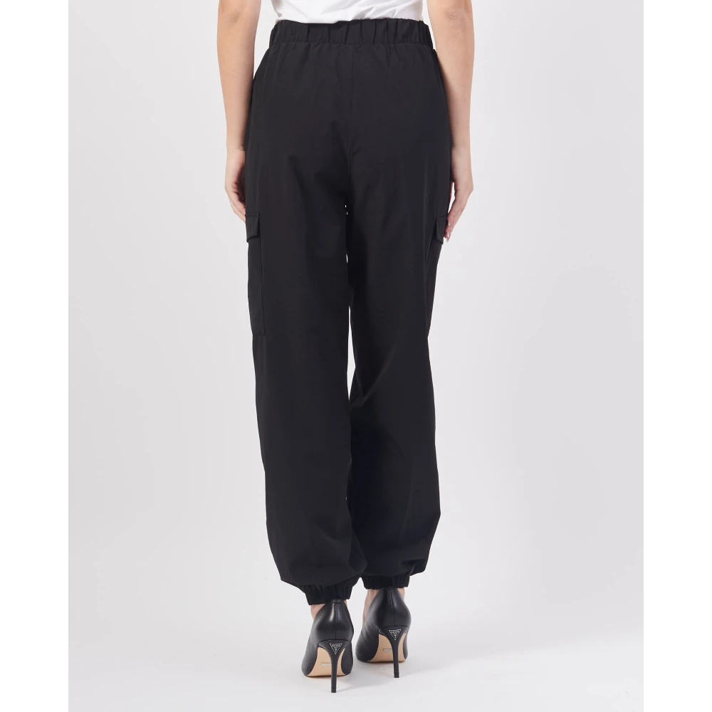 Emporio Armani Zwarte cargobroek met zakken Black Dames