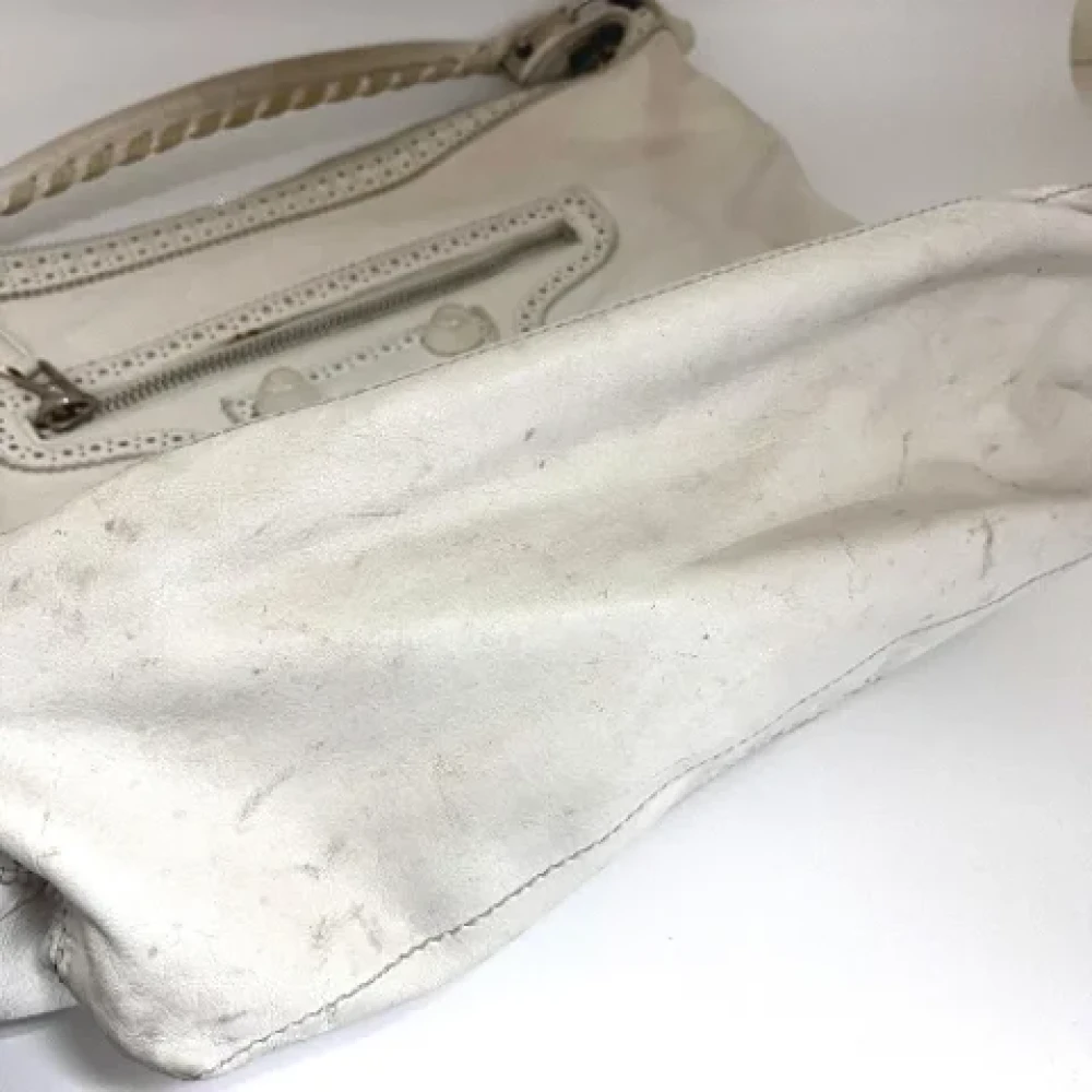 Balenciaga Vintage Pre-owned Leather shoulder-bags White Dames