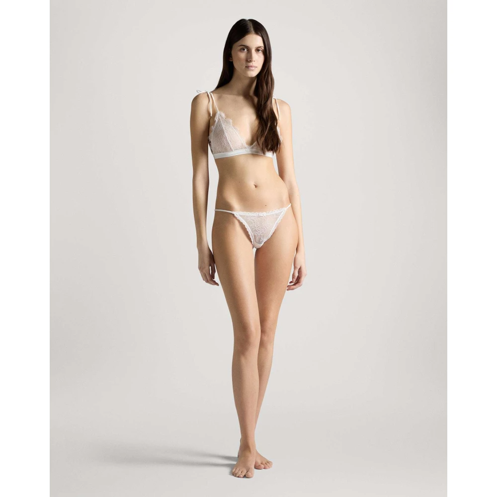 John Richmond Geborduurde Kant Bralette White Dames