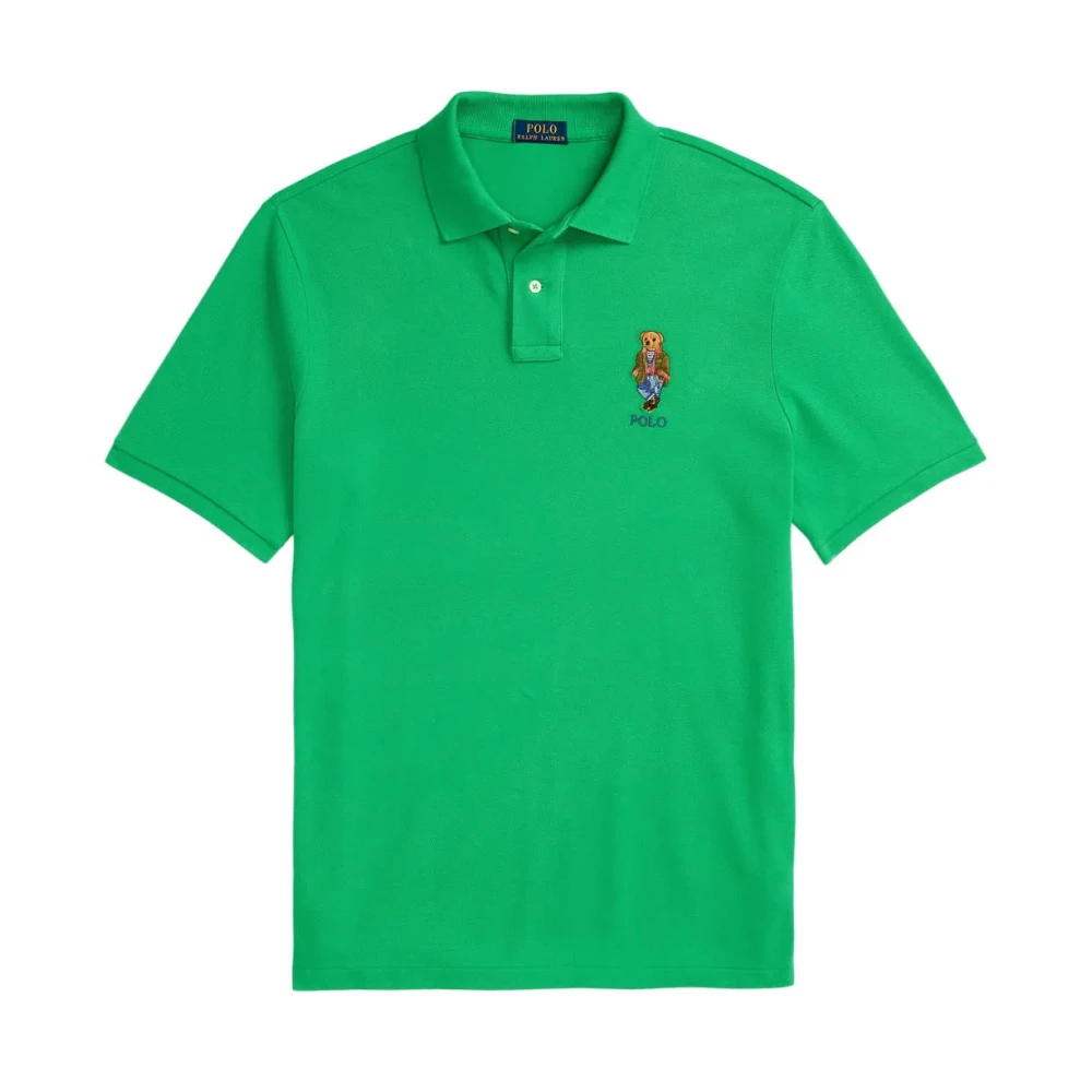 Polo Ralph Lauren Men's Green Casual Short Sleeve Polo Shirt