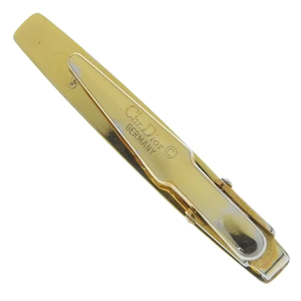 Dior Vintage Pre-owned Metal hair-accessories Yellow Dames