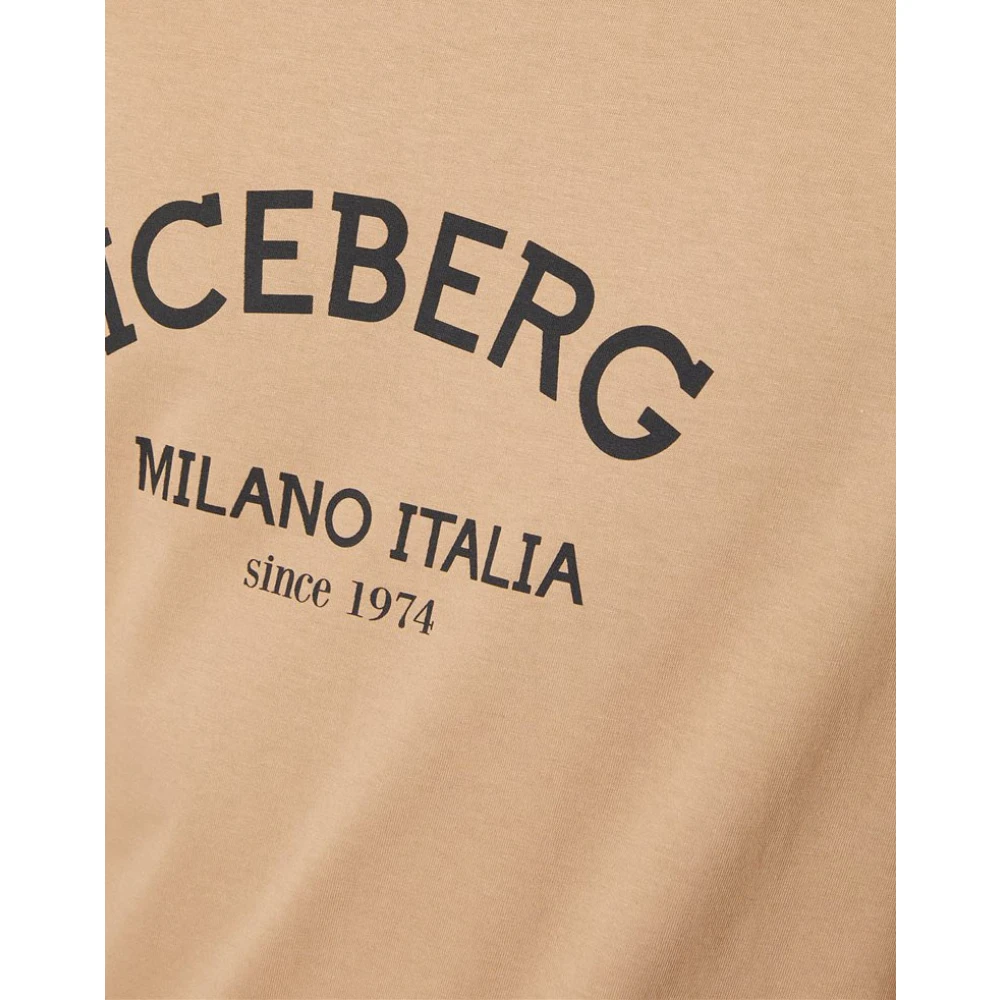 Iceberg T-shirt met ijsberglogo Brown Heren