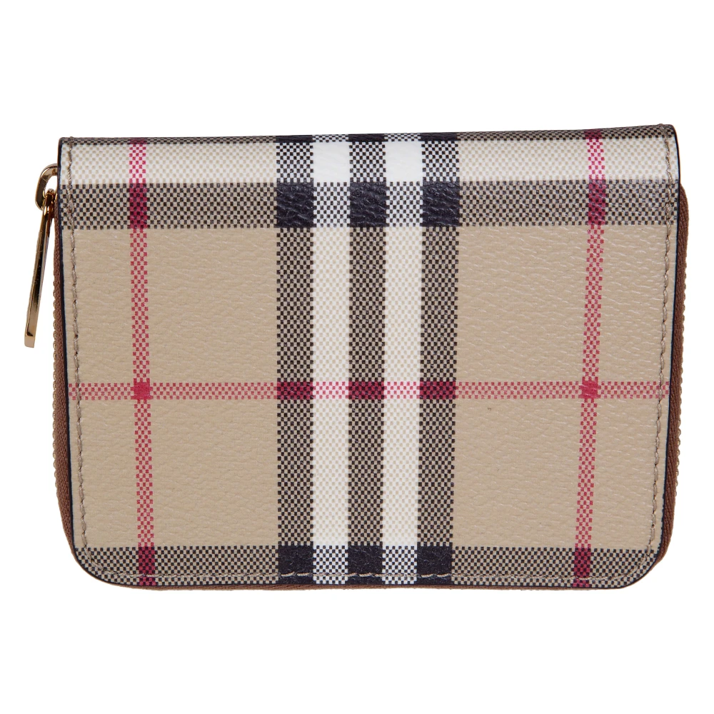 Burberry Women's Beige Wallets & Cardholders, One Size, Zip Around Wallet