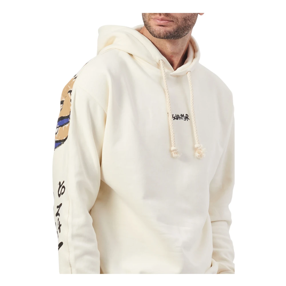 Disclaimer Katoenen hoodies voor mannen White Heren