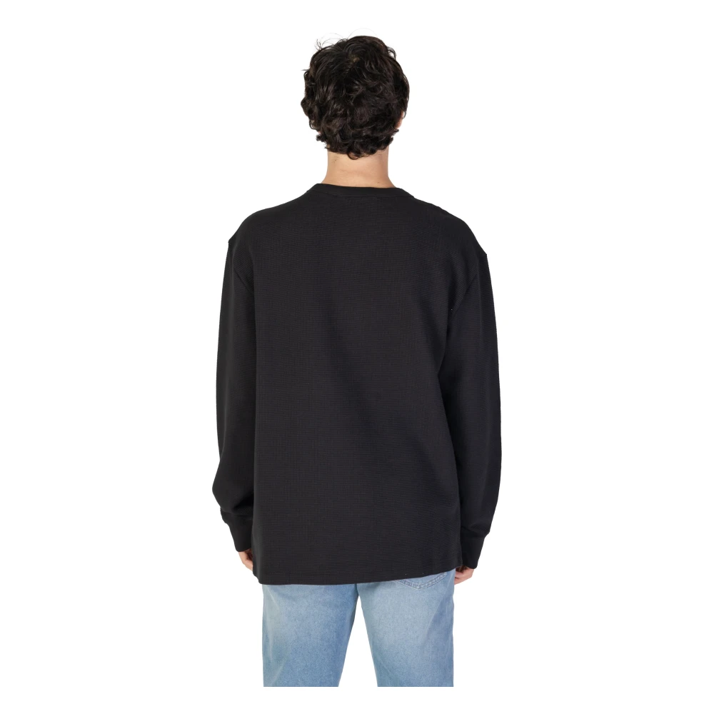 Calvin Klein Jeans Katoenen Heren Sweatshirt Herfst Winter Collectie Black Heren