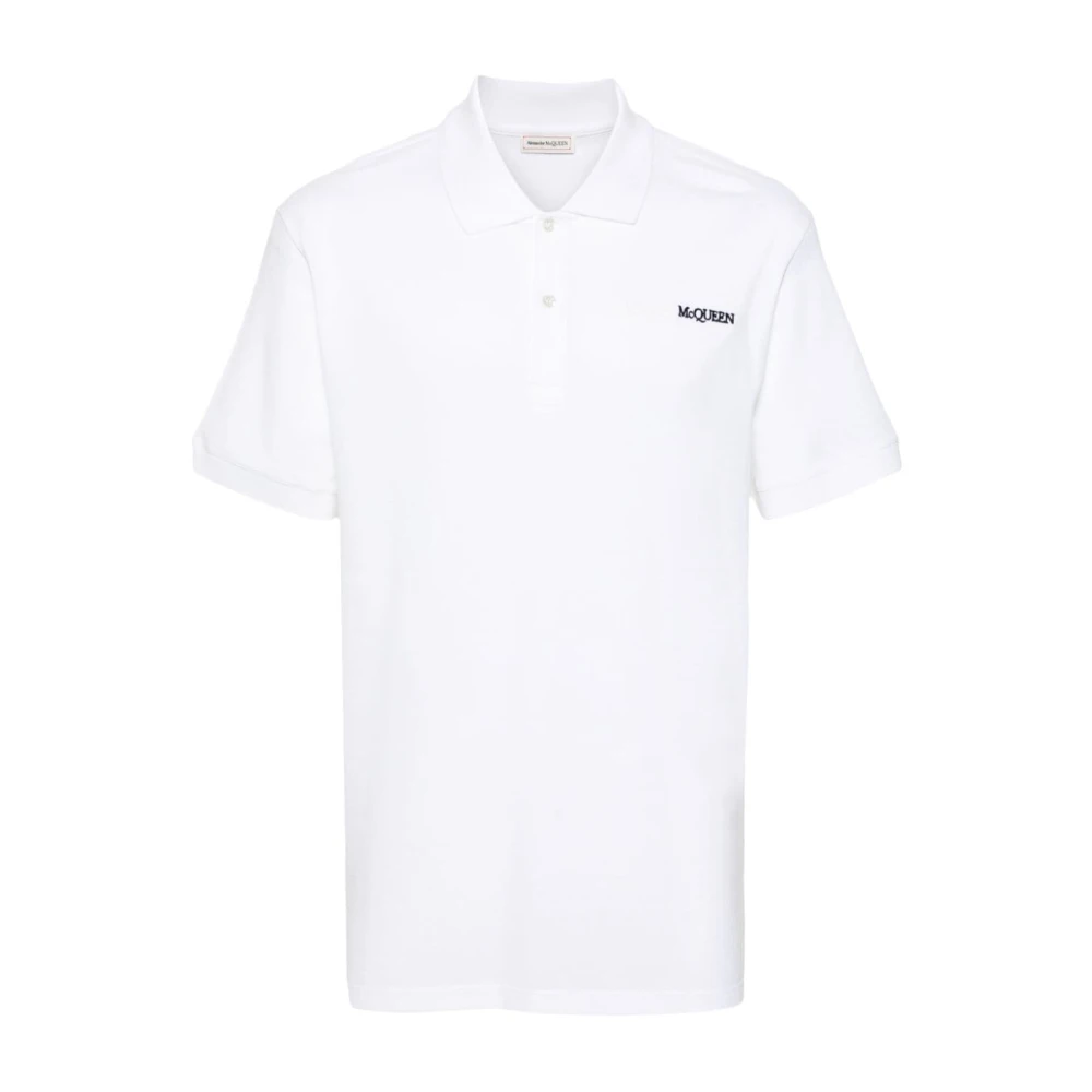 Alexander mcqueen Piquet Polo Shirt in Wit White Heren
