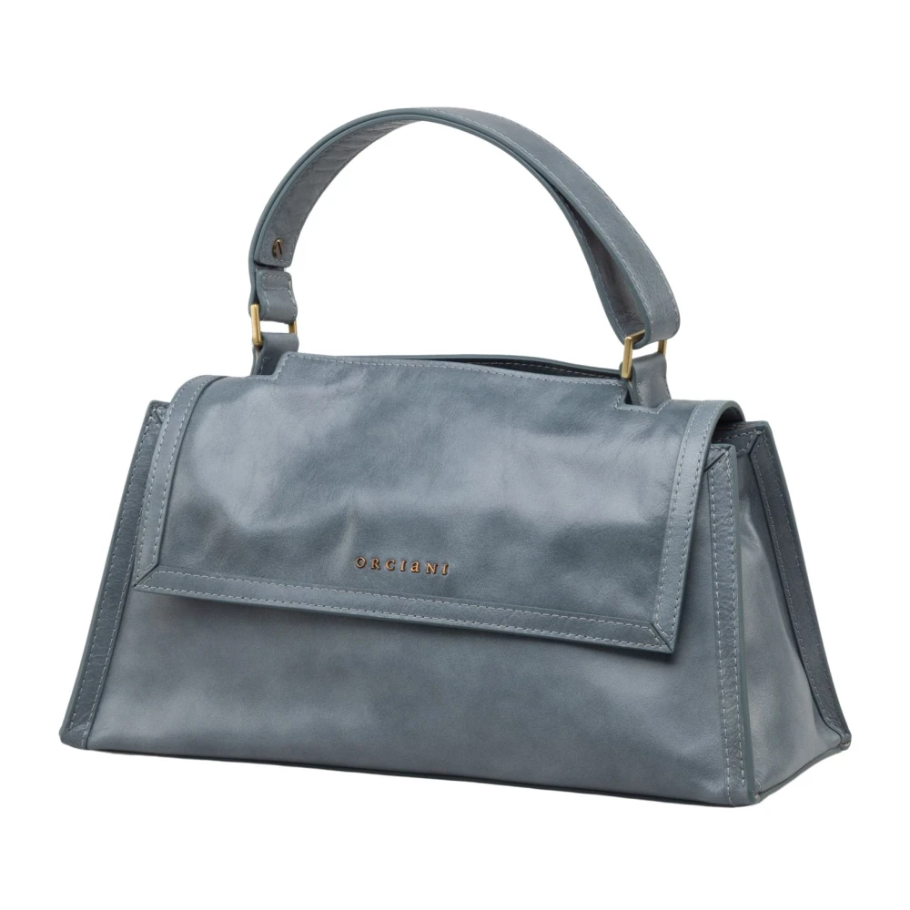 Orciani Zacht Kleine Sveva Crossbody Tas White Dames