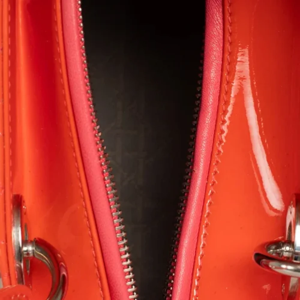 Dior Vintage Pre-owned Leather dior-bags Orange Dames
