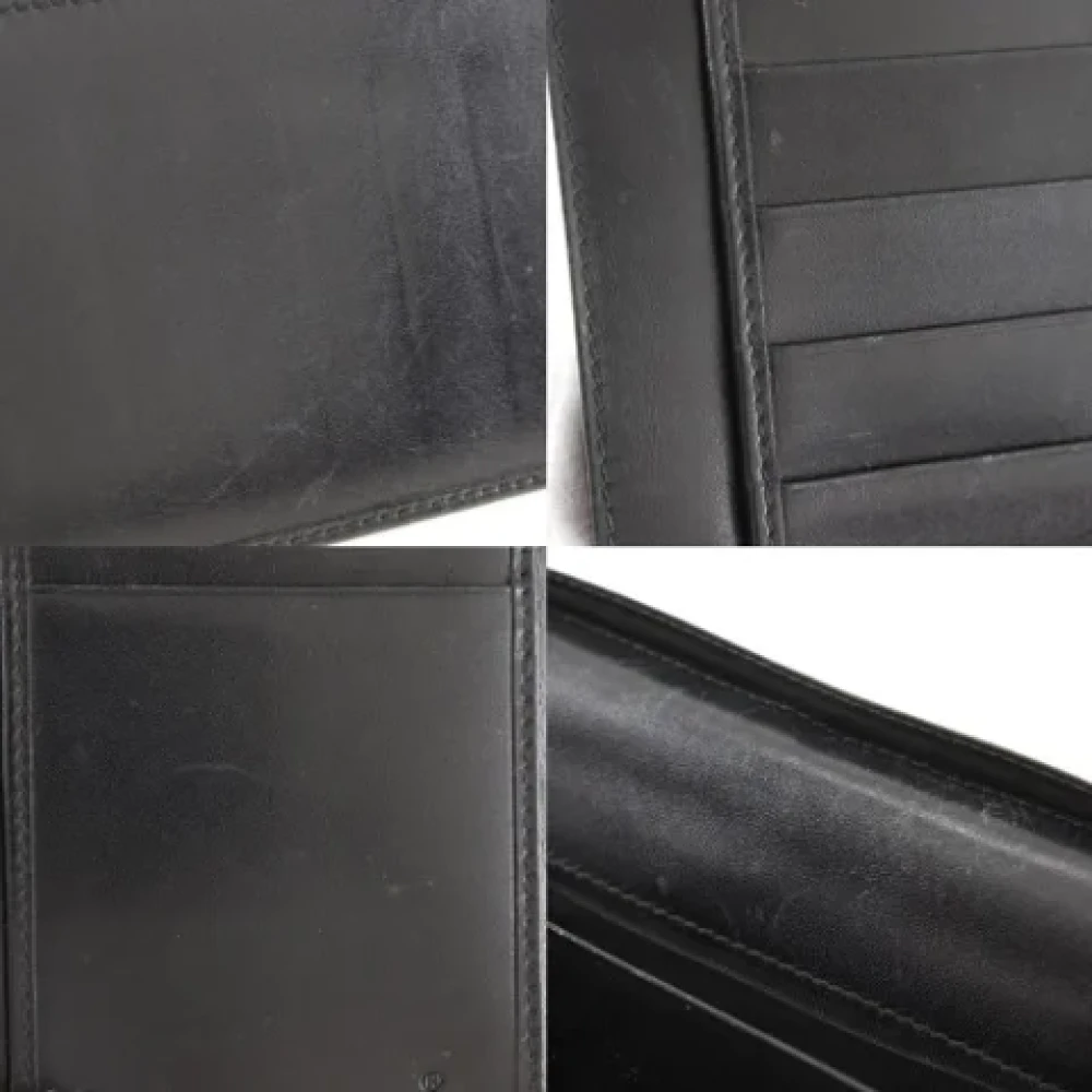 Gucci Vintage Pre-owned Leather wallets Black Dames