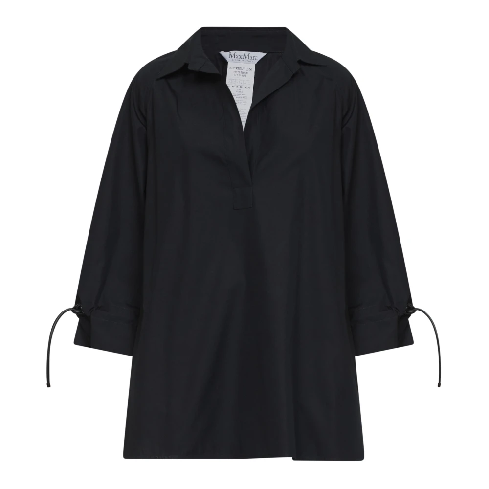 Max Mara Women's Black Blouses, L, Mxmadorni Blouse