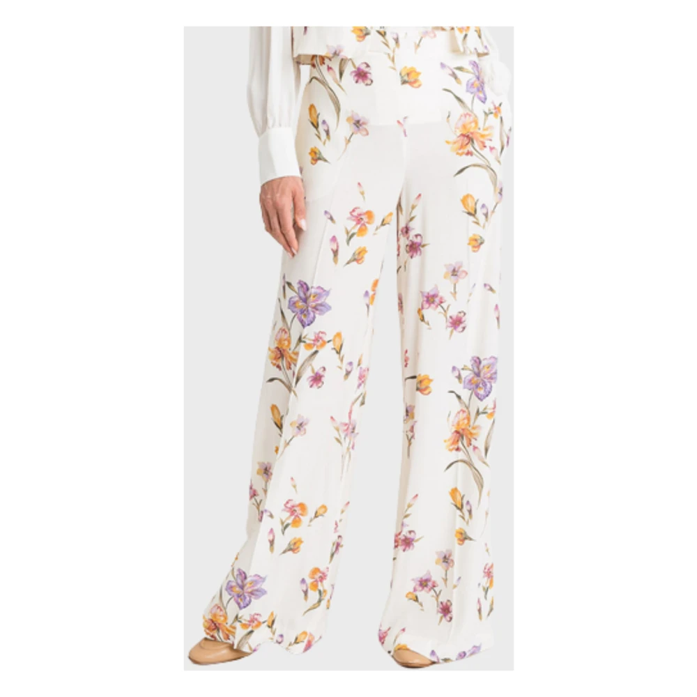 Twinset Bloemenprint Palazzo Broek Multicolor Dames