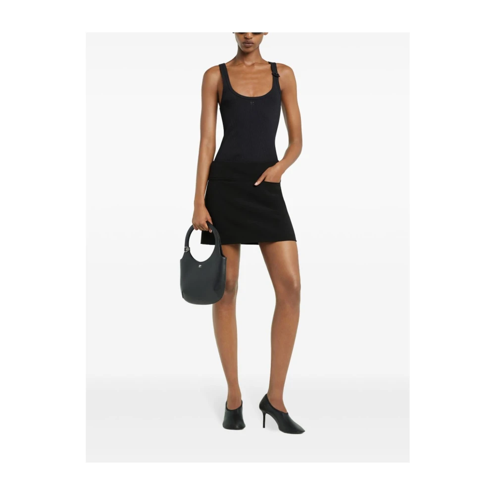 Courrèges Zwarte Top Dameskleding Black Dames