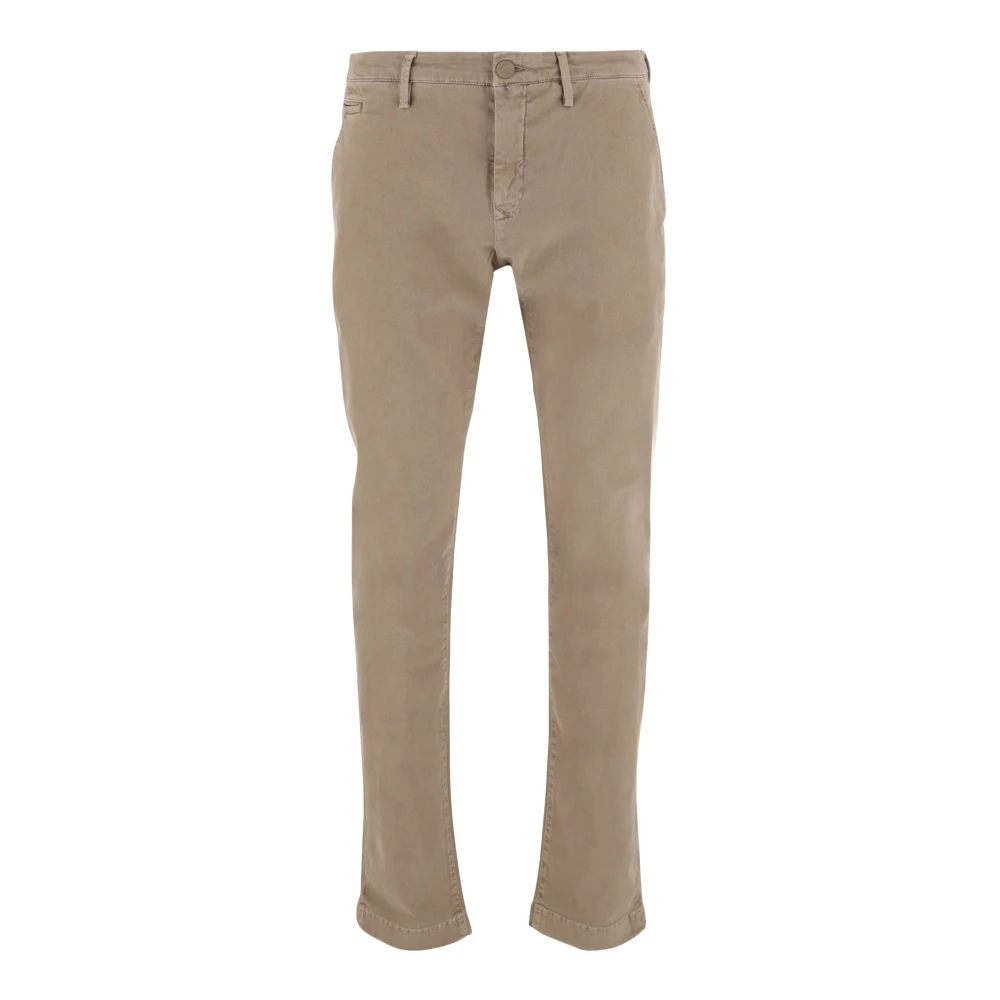 Jacob Cohën Slim Fit Beige Katoenen Broek Beige Heren