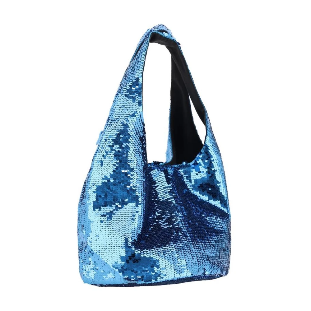 JW Anderson Paillet Mini Tas met Dubbele Schouderband Blue Dames
