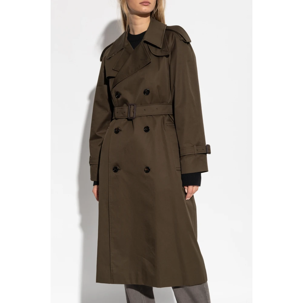 Burberry Katoenen trenchcoat Green Dames