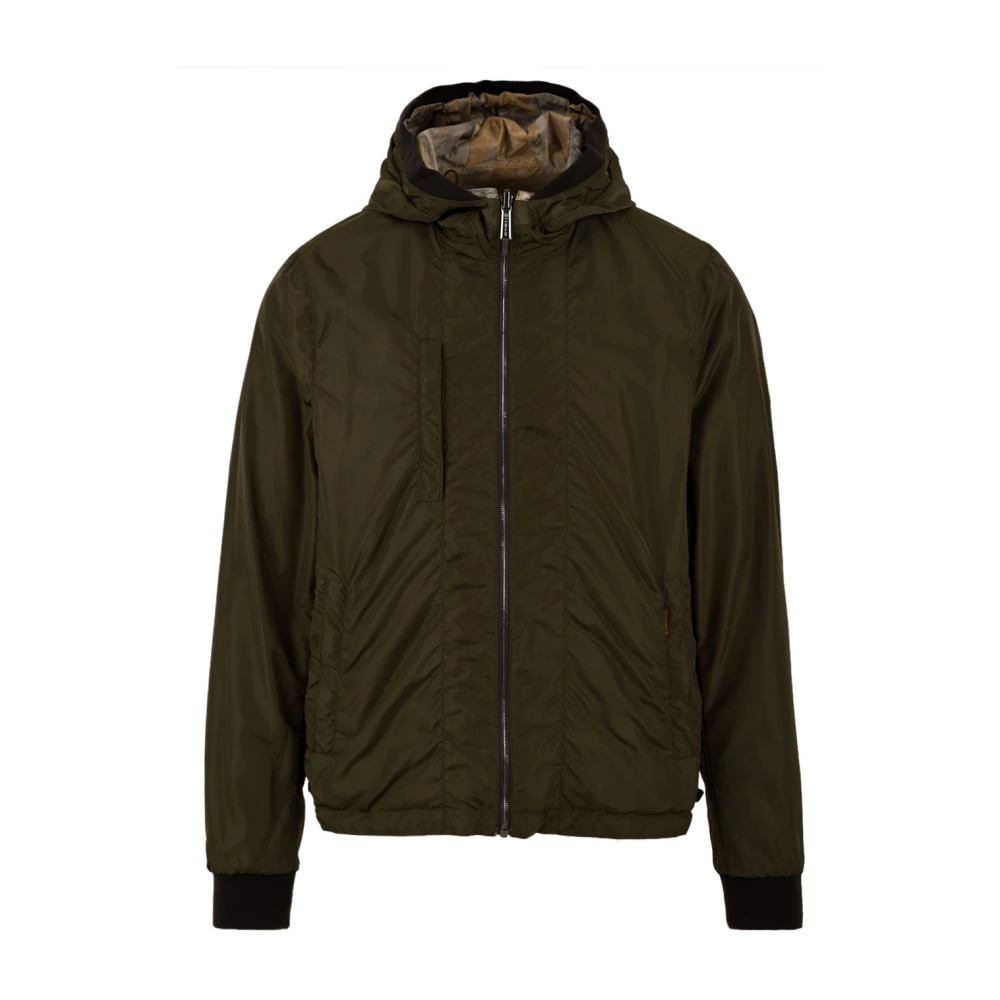 Moorer Omkeerbare hoodie met gebreide manchetten Multicolor Heren