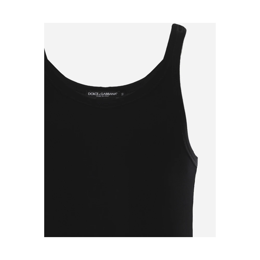 Dolce & Gabbana Mouwloos topje Black Heren