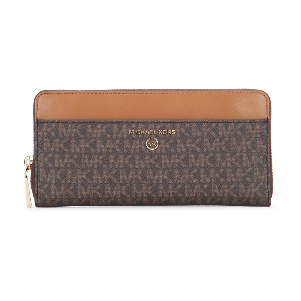 Michael Kors Stijlvolle portemonnee met meerdere vakken Brown Dames