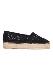 Espadryle na Koturnie z Materiału