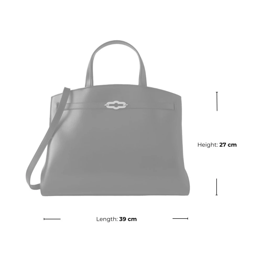 Mulberry Zwarte Pimlico Tote met Gespte Details Black Dames