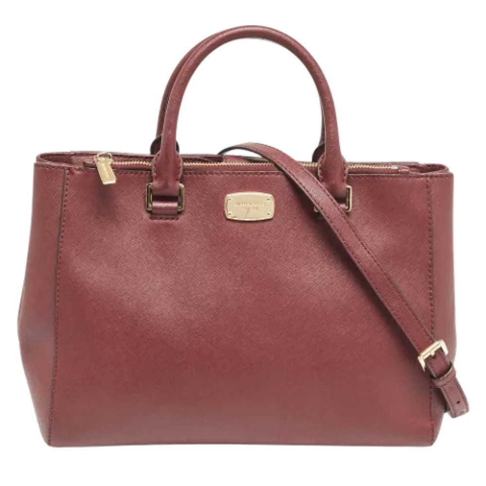 Michael Kors Pre-owned Leather totes Red Dames