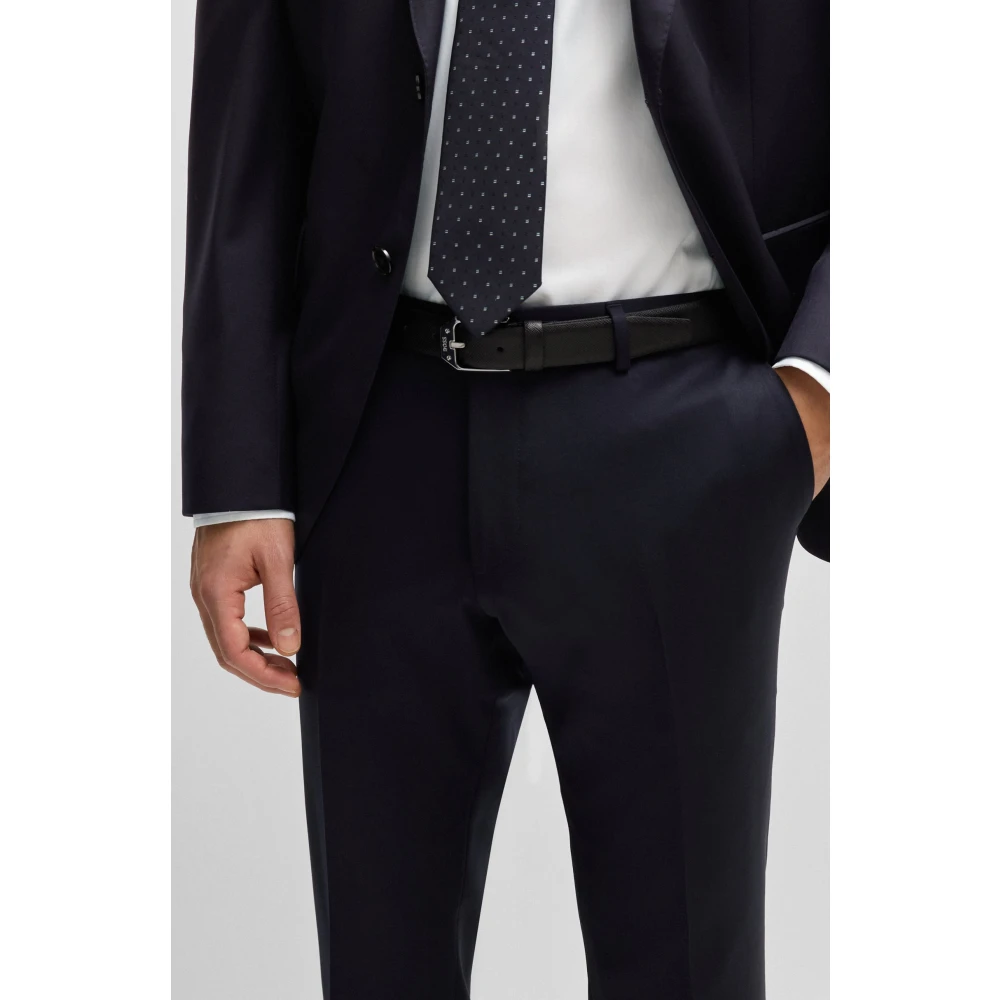 Hugo Boss Elegante Slim-fit Broek Blue Heren