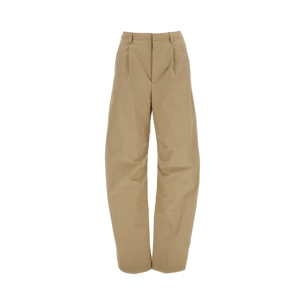 Mm6 Maison Margiela Women's Beige Tailored Wide Trousers - Wide Trousers - Xs - Trousers