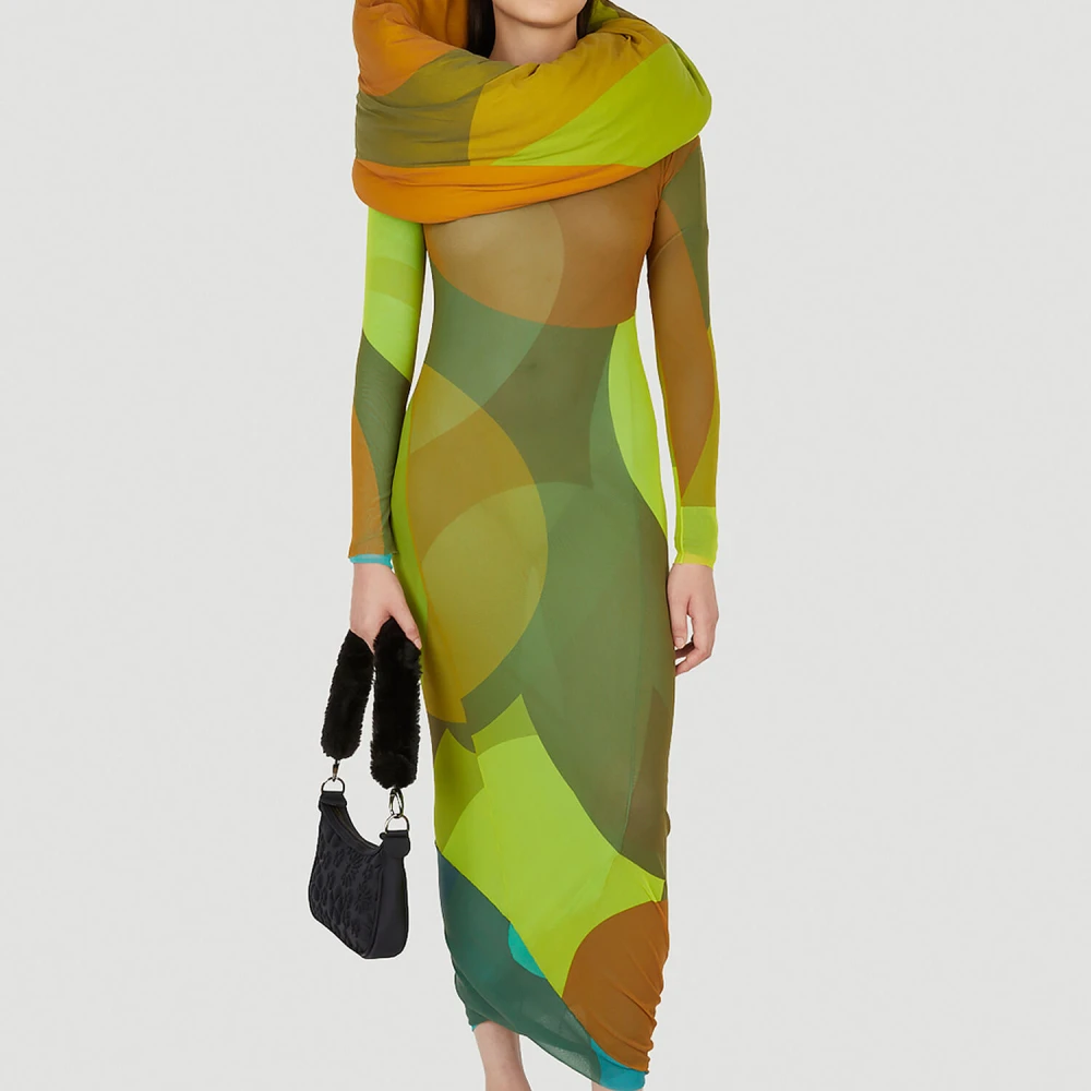 Paula Canovas del Vas Maxi Jurk Green Dames