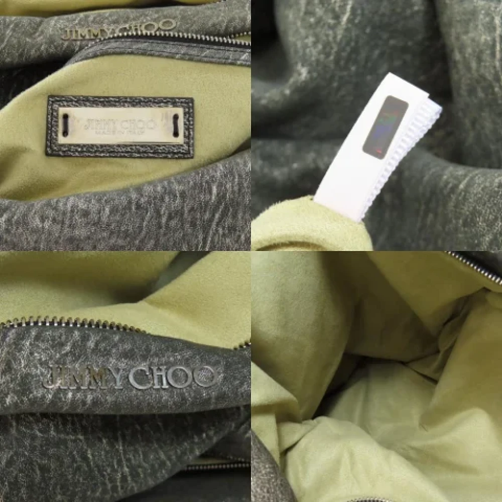Jimmy Choo Pre-owned Leather shoulder-bags Gray Dames