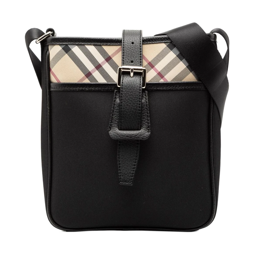 Burberry Vintage Women's Black Vintage Cross Body Bags, One Size, Pre-Owned Crossbody Bag