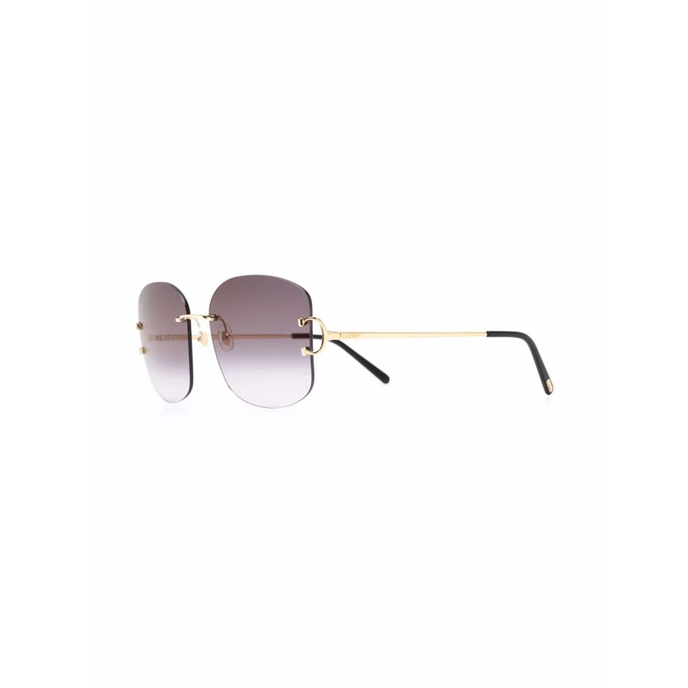 Cartier Women's Yellow Sunglasses, 60 Mm, C Decor Sunglasses