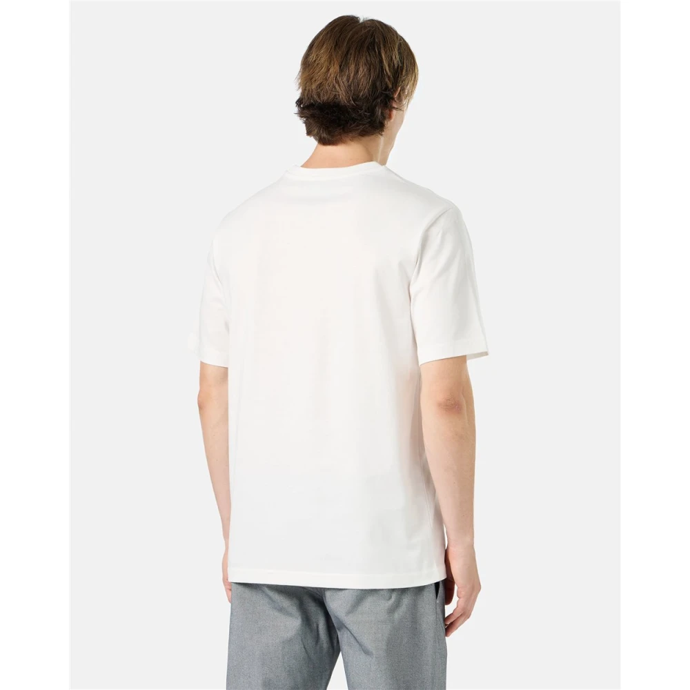 Iceberg Wit katoenen jersey T-shirt met Lazy Garfield print Beige Heren