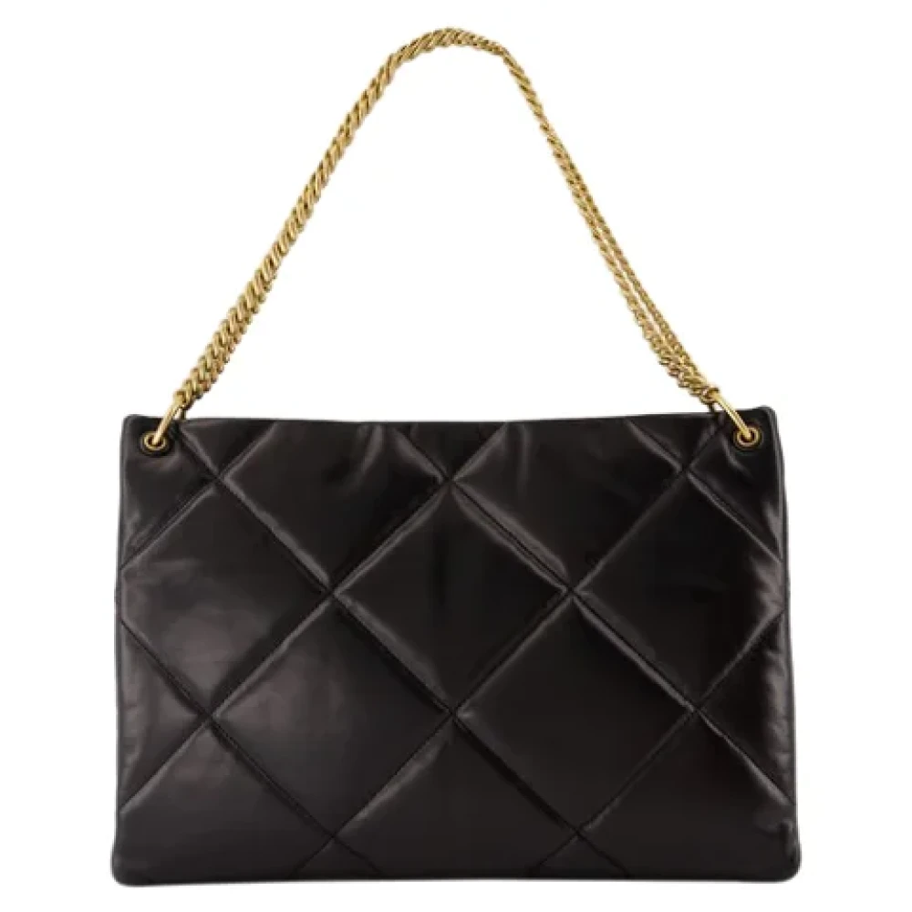 TORY BURCH Leather handbags Black Dames