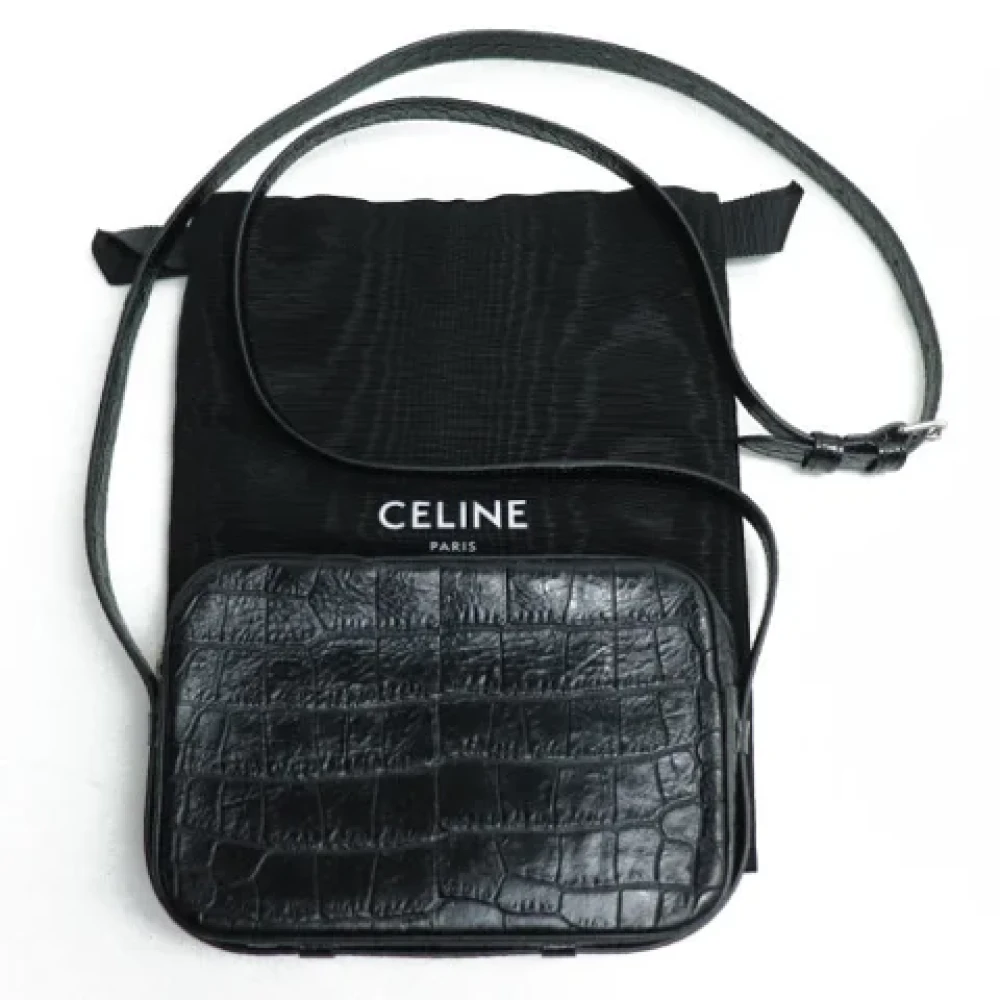 Celine Vintage Pre-owned Leather celine-bags Black Dames