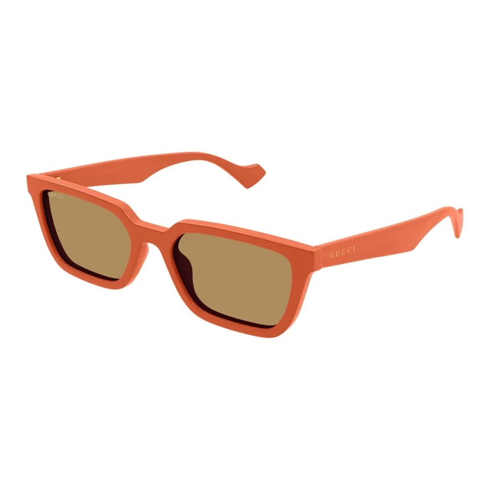 Gucci Women's Orange Rectangular Sunglasses