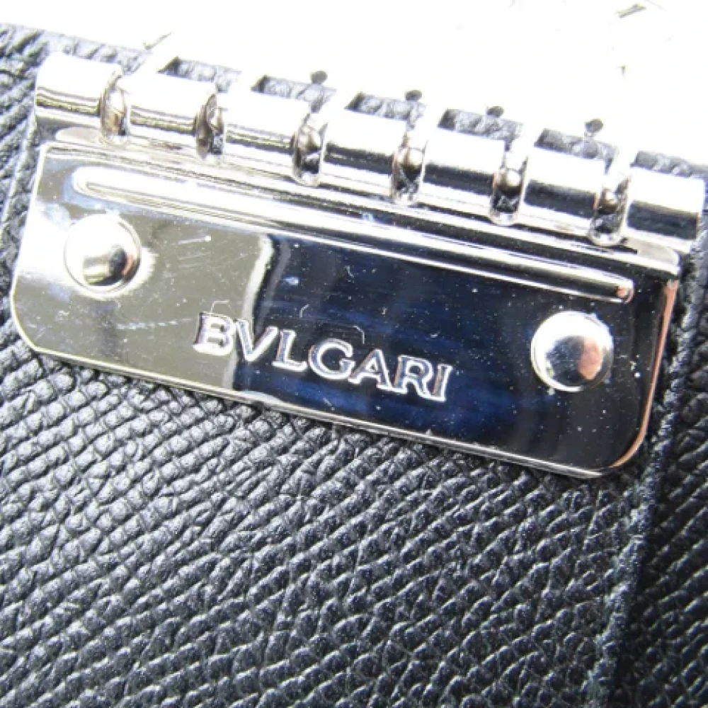 Bvlgari Vintage Pre-owned Leather key-holders Black Unisex