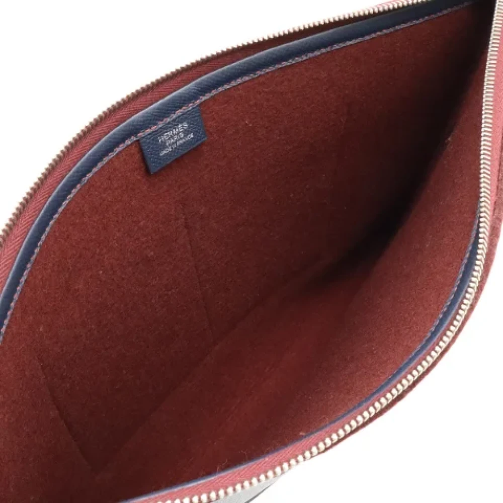 Hermès Vintage Pre-owned Canvas clutches Brown Heren