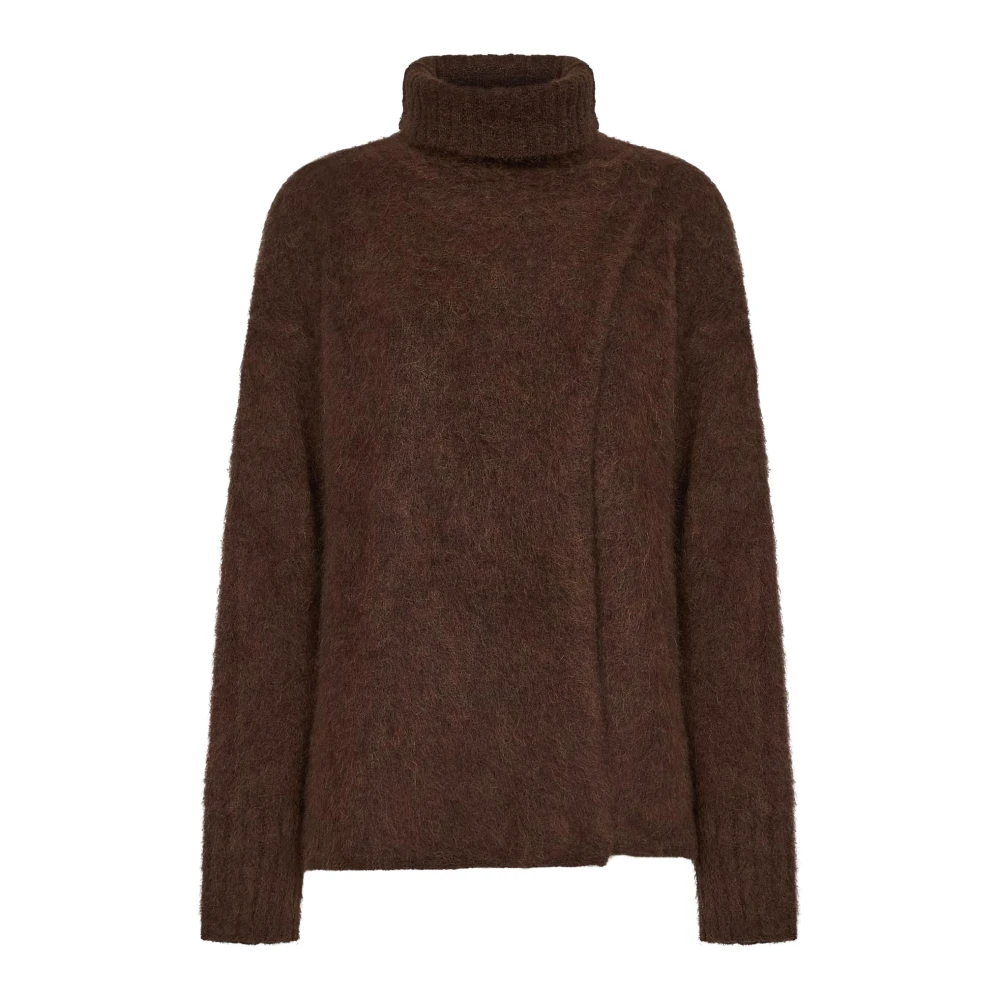 Uma Wang Women's Wool Funnel-Neck Long-Sleeve Jumper - Mustard - Size 12 (M) - Image 3