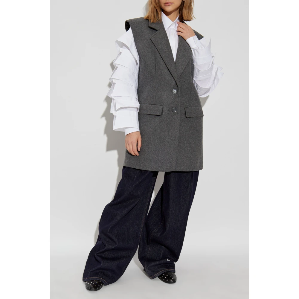 Gestuz Velly Vest Gray Dames