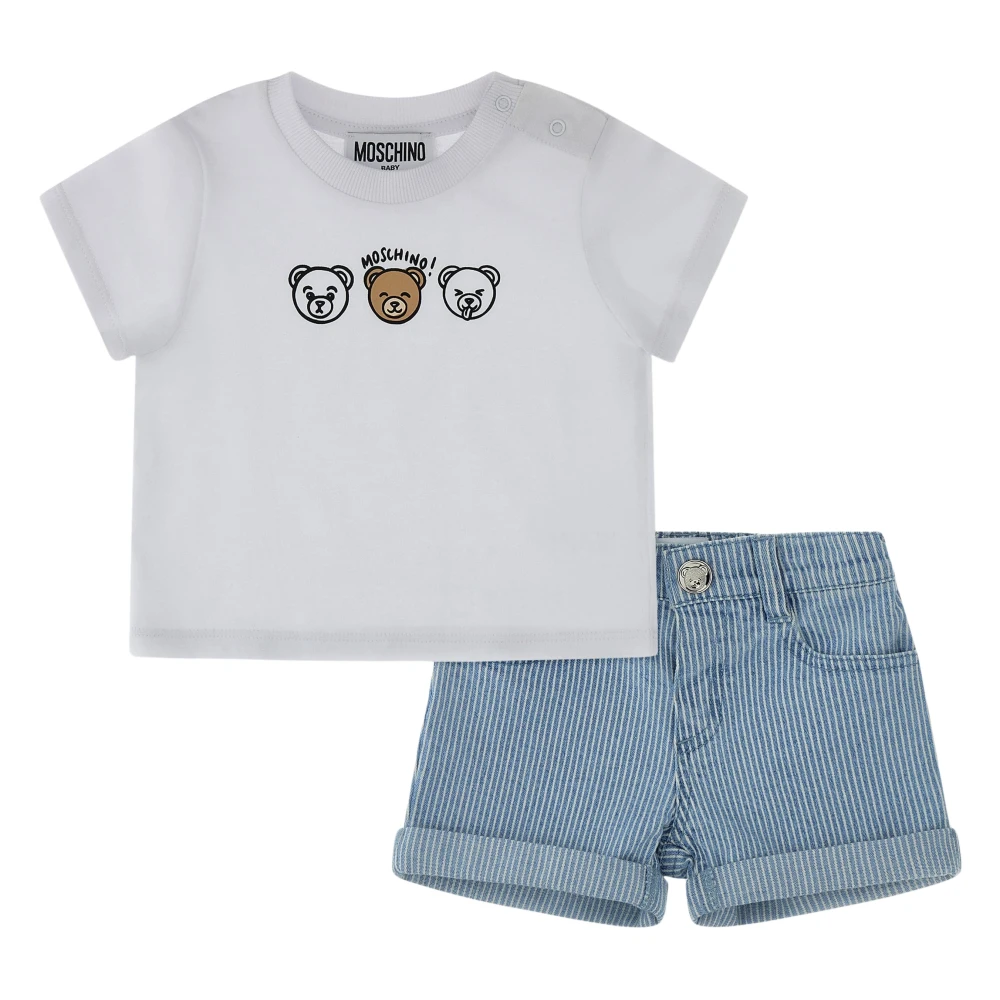 Moschino Boys Multicolor Kids Sets, 3 Y, Teddy Bear Logo Short Set