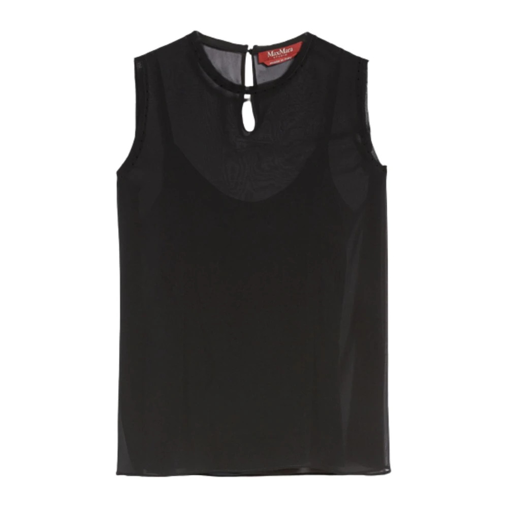 Max Mara Studio Black Latino Blouse - Female - Blouses - Xs - Blouses & Shirts