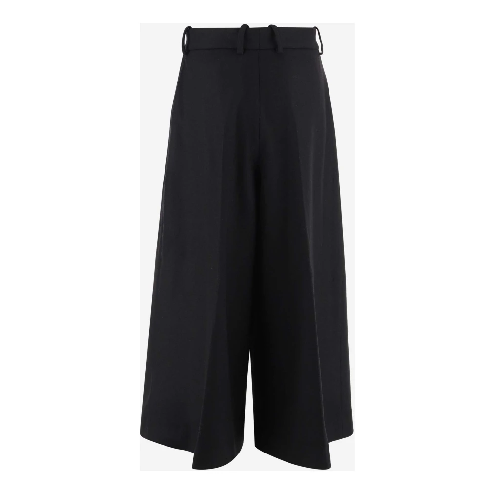 Patou Stijlvolle Zwarte Leren Handtas Black Dames