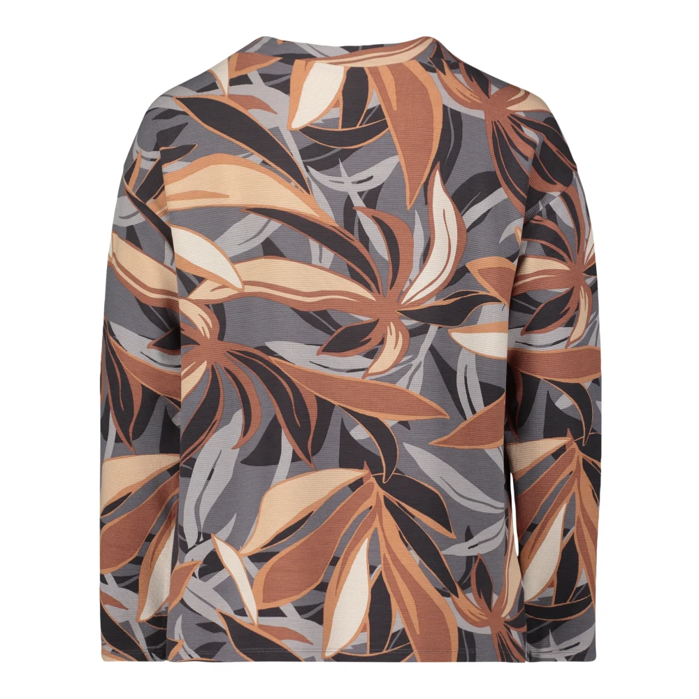 Betty Barclay Sweatshirt met hoge kraag en glinsterende details Multicolor Dames