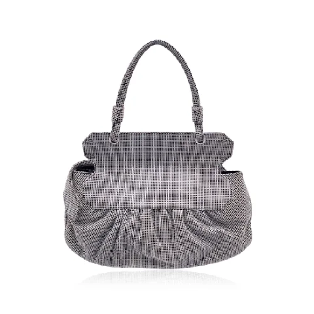 Fendi Vintage Pre-owned Leather fendi-bags Gray Dames