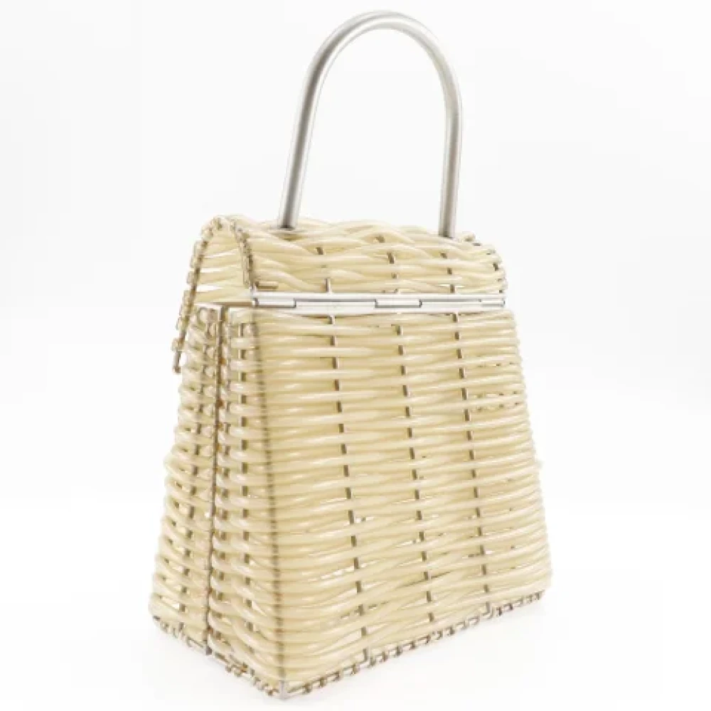 Salvatore Ferragamo Pre-owned Plastic handbags Beige Dames